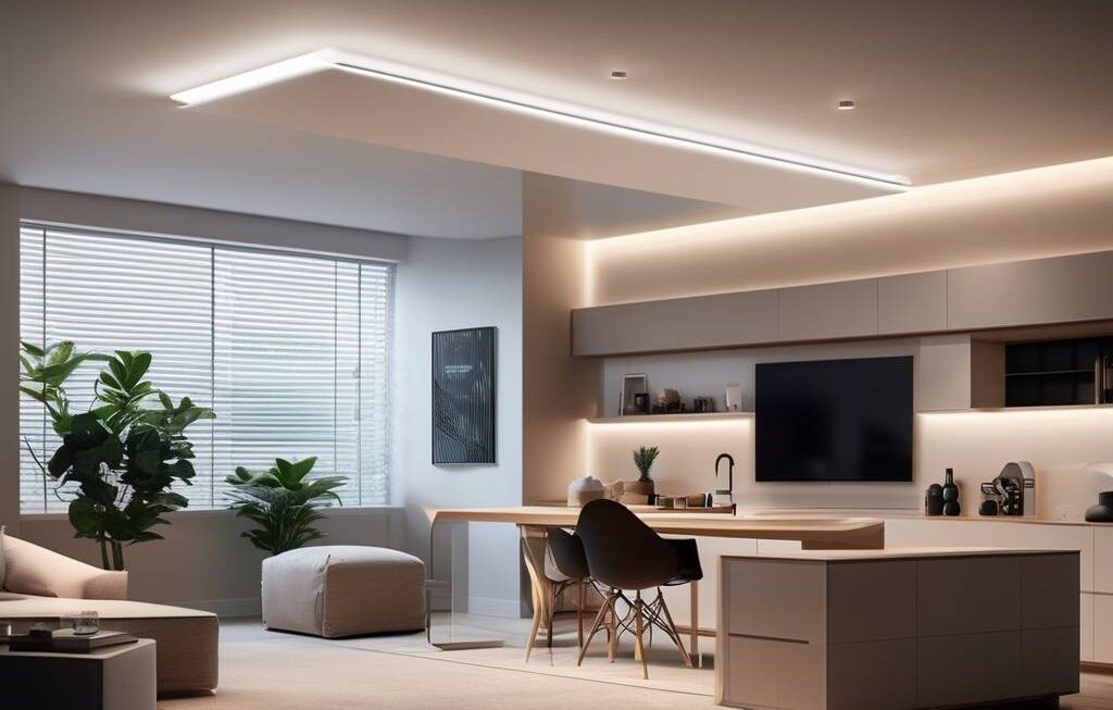 Jak samodzielnie wykonać efektowną półkę sufitową z oświetleniem LED?